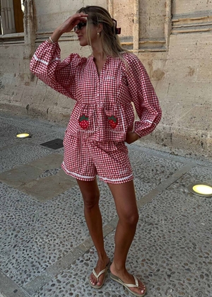 Bobbie shorts Red Checks Sissel Edelbo 